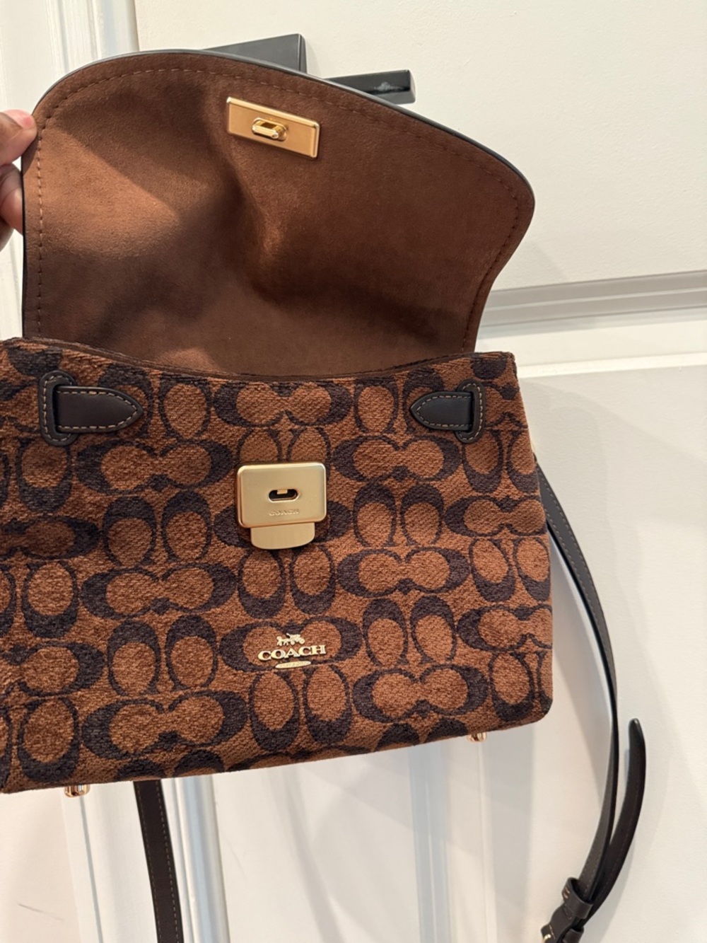 Coach Brown Emory Top Handle Bag - Picture 2 of 5